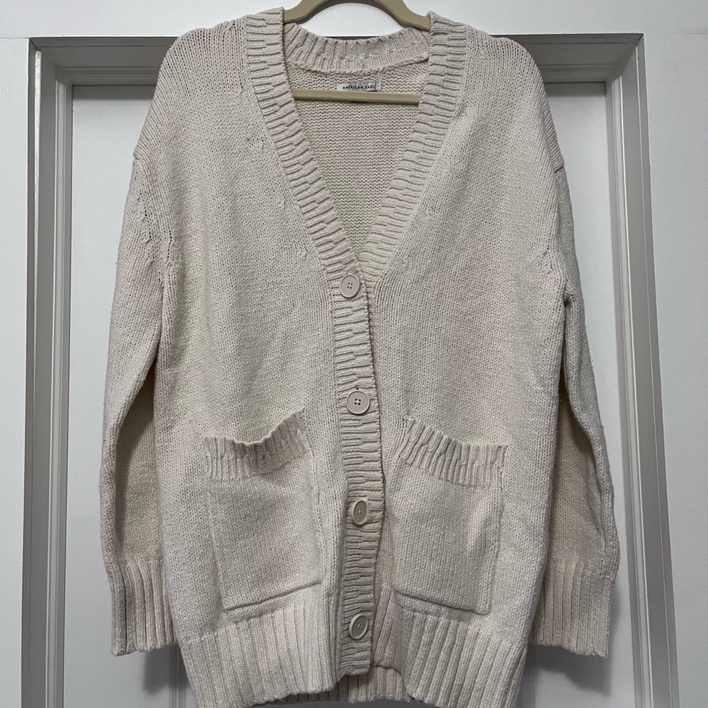 American Eagle Long Button Cardigan